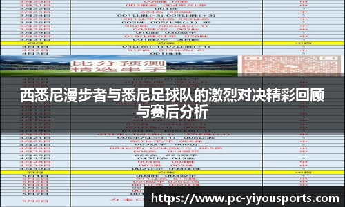 西悉尼漫步者与悉尼足球队的激烈对决精彩回顾与赛后分析